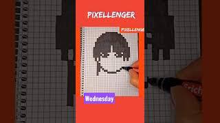 Pixel Art Wednesday How to Draw Как рисовать по коеткам #pixelart #wednesday #уэнздей #howtodraw