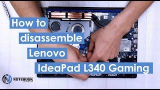 Lenovo IdeaPad L340 Gaming - Disassembly and cleaning