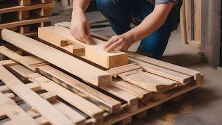 DIY Building a Rocking Chair from Reclaimed Wood Pallets. Woodworking Project