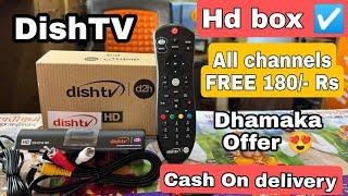 Dishtv Hd box  Latest Offer 2024  All Paid channels Free  Biggest offer 2.5 years