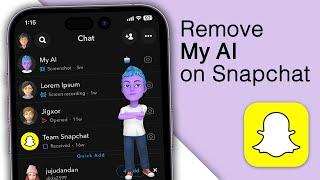How to RemoveTurn Off MY AI on Snapchat 2023