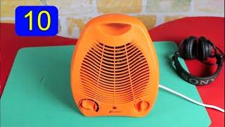 10 ore ventilatore rumore della stufetta elettrica arancione