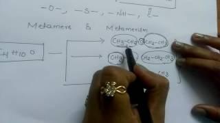 Metamerism structural isomerism