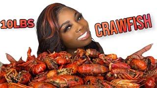 GIANT LOUISIANA CRAWFISH MUKBANG  HOW TO EAT CRAWFISH