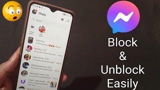 How To Block And Unblock Someone On Messenger MESSENGER BLOCK TO UNBLOCK