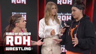 All water under the bridge between Rachael Ellering & Leyla Hirsch  #ROH TV 020824