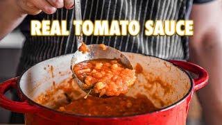 Proper Tomato Sauce Using Fresh Tomatoes 3 ingredients