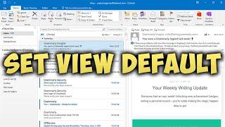 How to Change Outlook View to Default Settings - Reset Microsoft Outlook View Back to Normal