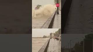Extremely Severe cyclonic storm ‘Biporjoy’ in Arabian Sea hits Gujarat and Maharashtra coast