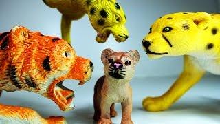 Приключения Животных. Смелый Львёнок и Злой Тигр. Мультик про Животных Видео для детей Игрушки ТВ