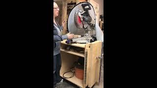 Miter saw dust collection How to set up a simple system that is incredibly effective
