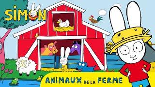 Simon et les ANIMAUX de la FERME  Simon  Apprends et amuse-toi  Dessin animé pour enfants