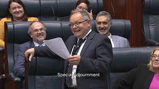 ‘Always Look on the Bright Side of Parliament’ 2019 Hon David Templeman MLA Leader of the House