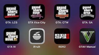 GTALCSGTA Vice CityGTACTWGTASAGTA IIIiFruitRed Dead Redemption IIGTAV Manual