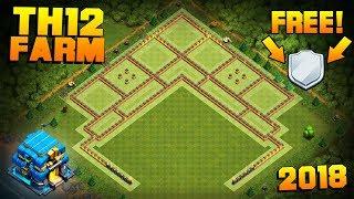 NEW TH12 FARMING BASE + REPLAYS  CoC Town Hall 12 FREE SHIELD Base  Clash of Clans