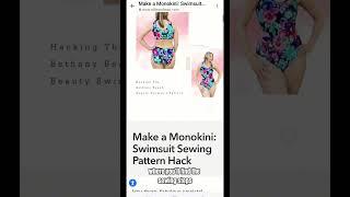 Create Your Own Monokini With This Simple Sewing Shortcut  #sewinghacks #sewingtips #sewingtricks