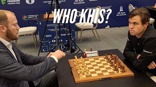How does Magnus Carlsen win such games?  Khismatullin vs Carlsen  World Rapid 2023