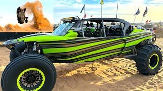 MASSIVE CRASH AT GLAMIS SAND DRAGS Presidents Day 2024  DIRT BIKE DIARIES EP.217