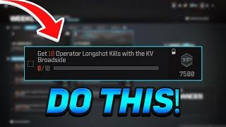 *EASY* Get 10 Longshots With The KV Broadside In MW3