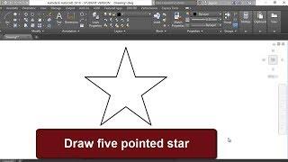 Draw five pointed star