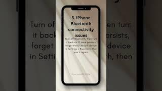 iPhone Bluetooth connectivity issues