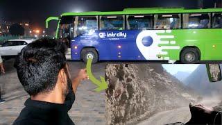 IntrCity SmartBus  DELHI to MANALI in VOLVO BUSINESS CLASS  *Landslide almost killed us*