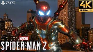 Marvels Spider-Man 2 PS5 - Iron Spider Suit Free Roam Gameplay 4K 60FPS