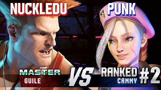 SF6 ▰ NUCKLEDU Guile vs PUNK #2 Ranked Cammy ▰ High Level Gameplay