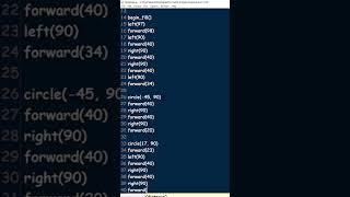 Python turtle tutorial Facebook logo #short #shorts #pythonturtle #python