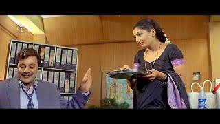 Saikumar Slaps Pregnant Wife for Slipping Saree in Office  Monda Kannada Movie Best Scene