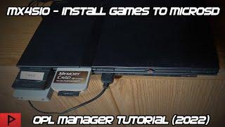 How To Install PS2 Games to MicroSD for Use with MX4SIO 2022