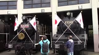 京都鉄道博物館扇形庫　2023年SL頭出し