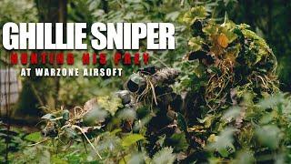 Ghillie Sniper Hunting his Prey Novritsch TAC338 at Warzone Airsoft