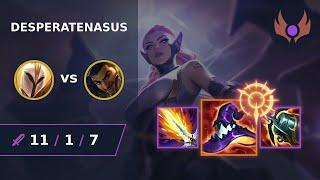  DesperateNasus  Kayle MID vs Akshan  EUW MASTER  LOL Season 2024