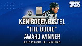 Dustin McCrank named 2023-24 recipient of ‘The Bodie’ Character Award for Officials