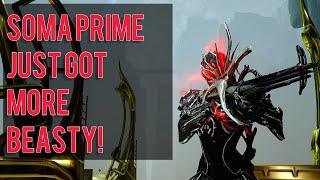 Warframe- Incarnon Soma Prime Build 3 forma SOMA IS BEASTY