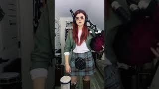 The theme from “Top Gun” on bagpipes