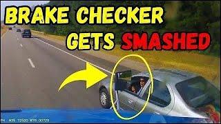 BEST OF SEMI-TRUCKS ROAD RAGE BRAKE CHECK INSTANT KARMA #2024