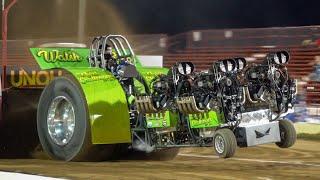 Tractor Pull 2022 World Series of Pulling. Super Modified Tractors. friday Pro Pulling League.