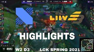 Highlight DRX vs LSB All Game LCK Mùa Xuân 2021  LCK Spring 2021  Dragon X vs Liiv Sandbox