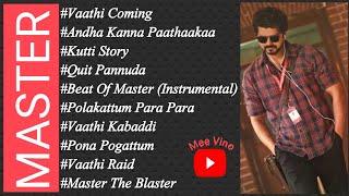 MASTER Movie MP3 Songs  Tamil  JukeBox  Thalapathy Vijay  Anirudh Ravichander  Vijay Sethupathy