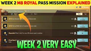 BGMI WEEK 2 M8 ROYAL PASS MISSION EXPLAIN IN HINDI  PUBG MOBILE M8 RP WEEK 2 MISSION EXPLAIN