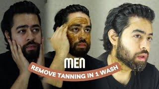 How to remove sun tan at home  skin brightening routine for men