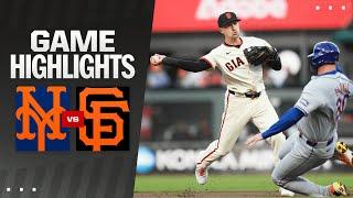 Mets vs. Giants Game Highlights 42224  MLB Highlights