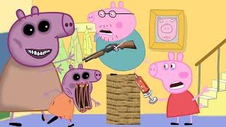 Zombie Apocalypse Mummy Turn Into Scary Zombie At Night‍️  Peppa Pig Funny Animation