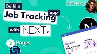 Build a Job Tracking App with Next.js #3 Pages