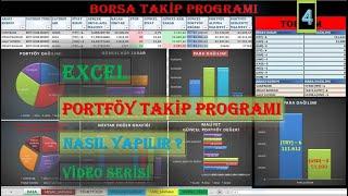 04_ #Excel Portföy Takip Programı TÜM PİYASALAR İÇİN Canlı Sınırsız Veri Borsa Takip Programı