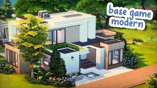 Base Game Modern Home   The Sims 4 Speed Build