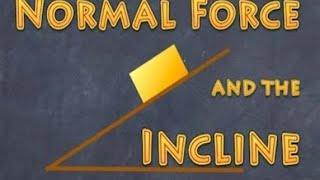 The Normal force solving Inclined problems an introduction