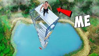 I Built a 70FT High Dive in My Backyard